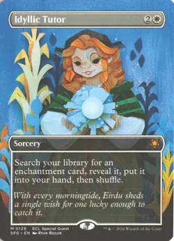 MTG Idyllic Tutor (0129) *Non-Foil* Borderless Special Guest Lorwyn Eclipsed NM - Image 1