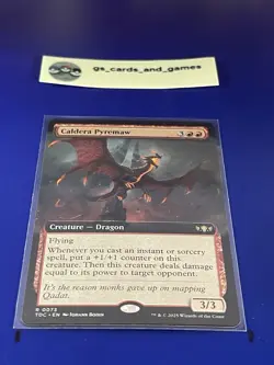 Caldera Pyremaw R73 (Extended Art) TDC Tarkir: Dragonstorm Commander (NON-Foil) - Image 1