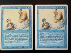 Magic the Gathering ~ MTG ~ 2x Mahamoti Djinn ~ 3rd Edition ~ REVISED - Image 1