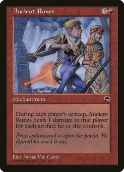 MTG x1 ANCIENT RUNES Tempest TMP #161 EX-NM (Free Shipping!) Magic the Gathering - Image 1