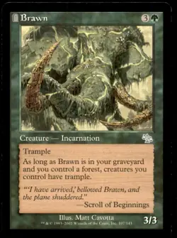 Brawn LP Light Play Judgment MTG [9043] - Image 1