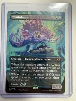 Wistfulness - #0296 Borderless Non-Foil Lorwyn Eclipsed MTG NM ENG - Image 1