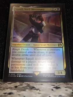 Final Fantasy MTG - Squall, SeeD Mercenary Rare Foil (Near Mint) - Image 1