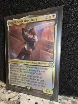 Final Fantasy MTG - Squall, SeeD Mercenary Rare Foil (Near Mint) - Image 3