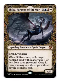 Shiko, Paragon of the Way (Showcase) - 317 TDM: Tarkir: Dragonstorm M Normal NM - Image 1