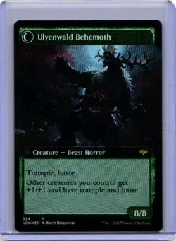 Ulvenwald Oddity / Ulvenwald Behemoth Extended [Innistrad: Crimson Vow] Foil 394 - Image 1
