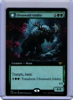 Ulvenwald Oddity / Ulvenwald Behemoth Extended [Innistrad: Crimson Vow] Foil 394 - Image 2