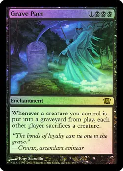 FOIL Grave Pact ~ Eighth Edition [ Excellent ] [ Magic MTG ] - Image 1