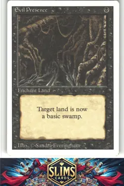 Evil Presence - Unlimited Edition - MTG - Uncommon - # - NM - Image 1