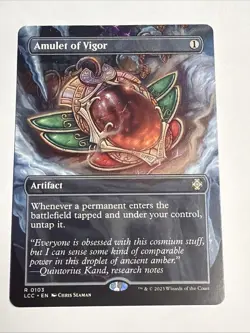 Amulet of Vigor (Borderless) Commander: Lost Caverns of Ixalan, NM - Image 1