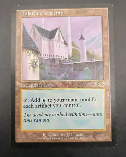 Tolarian Academy Urza's Saga MTG Regular Heavily Played - Image 1