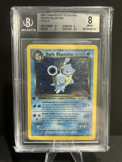1st Edition Dark Blastoise Team Rocket Holo Rare #3 BGS 8 Pokemon - Image 1