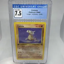 Pokemon Jungle 1st Edition 50/64 Cubone CGC 7.5 NM+ - Image 1