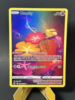 Pokemon TCG Sword & Shield Crown Zenith Galarian Gallery Comfey GG14/GG70 NM - Image 1