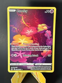 Pokemon TCG Sword & Shield Crown Zenith Galarian Gallery Comfey GG14/GG70 NM - Image 3
