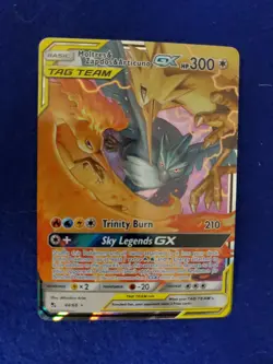 2019 Pokemon Hidden Fates Tag Team Moltres Articuno Zapdos GX 44/68 NMT-MT - Image 1