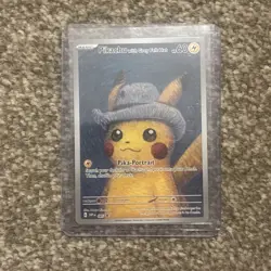 Pokemon Van Gogh Pikachu with Grey Felt Hat #085 Black Star P |NM/M Condition #7 - Image 1