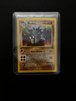 Pokemon TCG - Rhydon 45/64 - Jungle - 1st Edition - LP/Excellent - Image 1