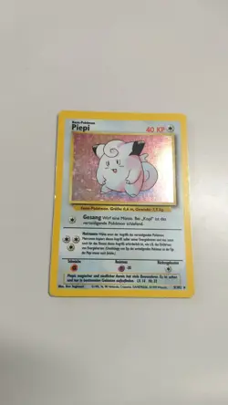 Pokemon TCG Karte - Piepi (Clefairy) - Holo, German/Deutsch - 5/102 Base Set - Image 1