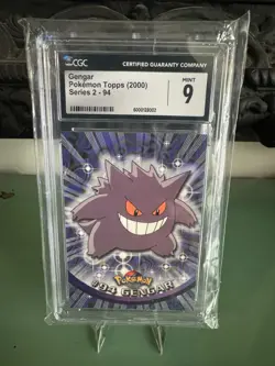 GRADED 2000 Topps Pokemon TV #94 Gengar Series 2 CGC 9! - Image 1