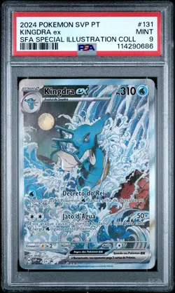 2024 POKEMON PORTUGUESE SVP PT-SV BLACK STAR PROMO #131 KINGDRA EX PSA 9 - Image 1