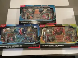 NEW Pokemon Special Collection Boxes LOT of 3x SNORLAX, INCINEROAR, GRENINJA EX - Image 1