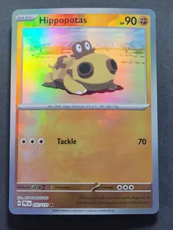 Hippopotas 052/131 Master Ball Prismatic Evolutions Pokemon TCG - Image 1