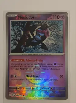Munkidori 044/131 Prismatic Evolutions [Master Ball] Reverse Holo Pokemon TCG NM - Image 1