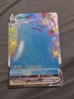 Shiny Ditto VMAX Full Art Holo SV119/SV122 Shining Fates Pokemon TCG Rare B - Image 1