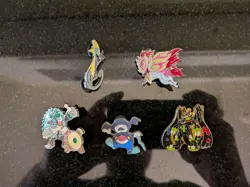 5 x Official Pokemon Enamel Pin Bundle - Image 1