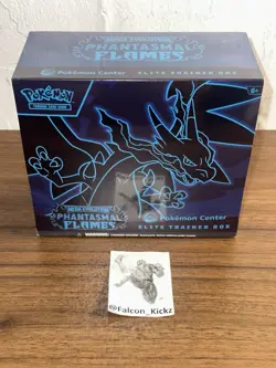 Phantasmal Flames Pokemon Center Exclusive Elite Trainer Box ETB Sealed Ship Now - Image 1