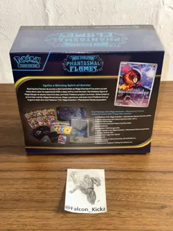 Phantasmal Flames Pokemon Center Exclusive Elite Trainer Box ETB Sealed Ship Now - Image 3