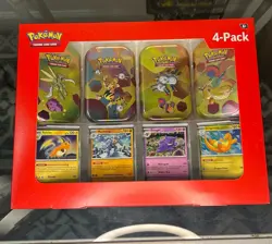 Pokemon Scarlet And Violet 151 Mini Tins 4 Pack Sams Club Lot of 2 New - Image 2