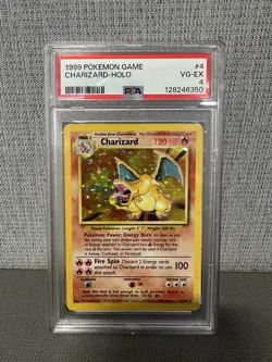 1999 Pokemon Game - Charizard Holo #4 - Base Set - PSA 4 VG-EX - Image 1