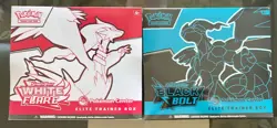BLACK BOLT WHITE FLARE POKEMON CENTER ETB SET OF 2 SEALED IN HAND - Image 1