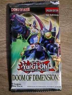 1x Doom of Dimensions Booster Pack Yu-Gi-Oh! TCG 1st ed English - Image 1