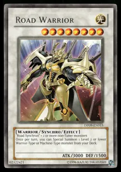 ROAD WARRIOR DP09-EN015 RARE DUELIST PACK: YUSEI 2 YU-GI-OH - Image 1