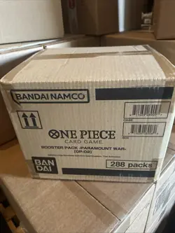 One Piece Paramount War Booster Box OP-02 Brand New Sealed wave 1 CASE (12 Box) 811039039080 - Image 1