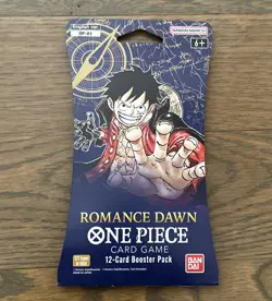 One Piece ENGLISH TCG: Romance Dawn OP-01 Blister/Booster Pack New Sealed - Image 1
