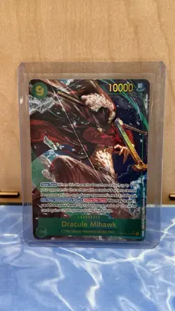 One Piece Dracule Mihawk Alt Art Sec OP14 The Azure Seas Seven English - Image 1