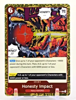 OP11-018 Honesty Impact (R) A Fist of Divine Speed One Piece CCG - Image 1