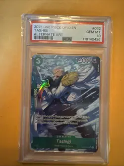 Tashigi OP10-032 SR Royal Blood Foil One Piece English TCG PSA 10 💎 Gem Mint - Image 1