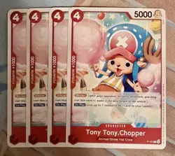 One Piece Tony Tony Chopper P-101 2026 English Promo Near Mint 4x Playset - Image 1