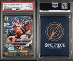 2023 ONE PIECE OP05-AWAKENING OF THE NEW ERA SPECIAL ALTERNATE ART ENEL PSA 10 - Image 1