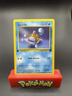 Squirtle - 68/82 - Pokemon Team Rocket 1st Edition Card WOTC NM - Image 1