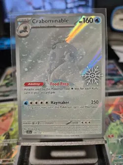 Pokemon TCG Crabominable Card 149/142 Illustration Rare Snowflake Stamped - Image 1