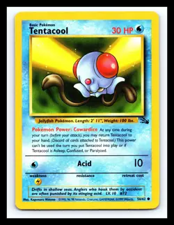 💥 Tentacool 56/62 Jungle Set Vintage Pokemon Card 1999 - Image 1