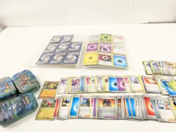 Bundle of Collectable TCG Pokemon Cards w Tins and Binder - Pre-Owned - Image 1