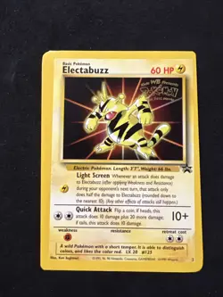 Pokemon Electabuzz First Movie Promo Card MISCUT ERROR - Image 1