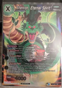 Shenron Eternal Spirit P-311 Promo Foil Dragon Ball Super Masters CCG Card Game - Image 1